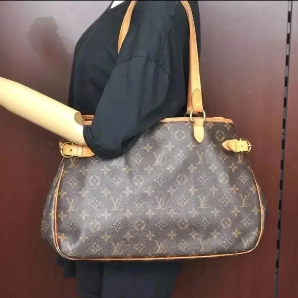 Louis Vuitton Monogram Batignolles Horizontal Shoulder Bag Brown/Tan - Picture 1 of 16